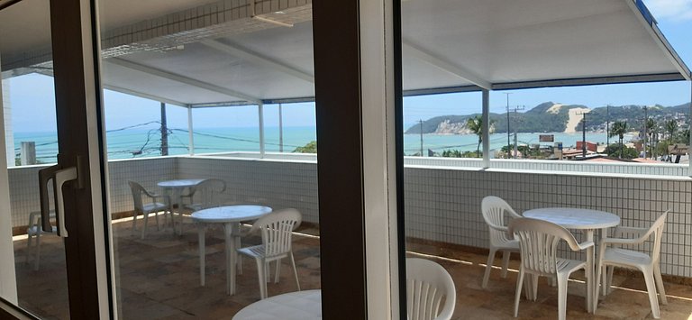 Linda vista para o mar e a natureza