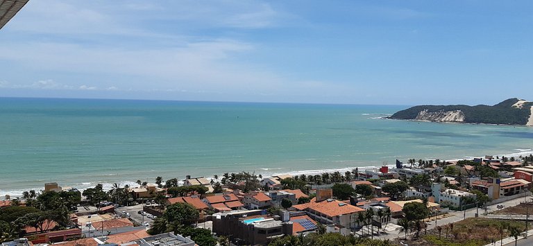 Linda vista para o mar e a natureza