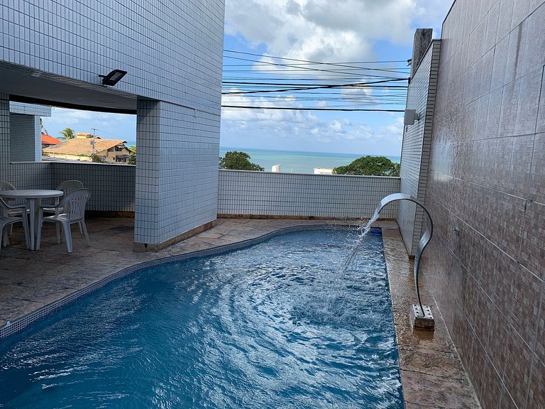 Linda vista para o mar e a natureza
